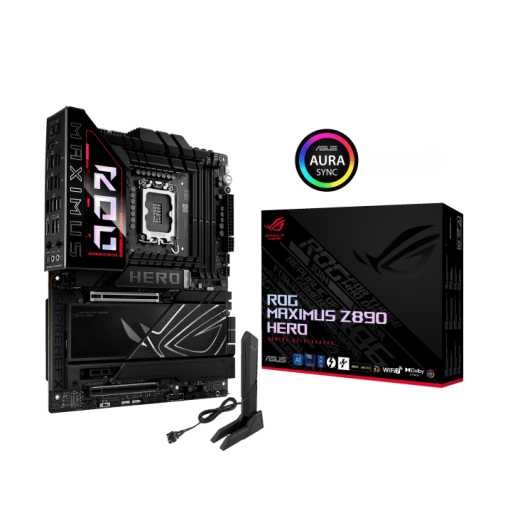 Материнская плата ASUS ROG MAXIMUS Z890 HERO, LGA1851 4xDDR5 4xSATA3 6xM.2 HDMI USB-C ATX