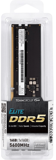 Оперативная память 16GB 5600MHz DDR5 Team Group ELITE PC5-44800 CL-46 TED516G5600C4601