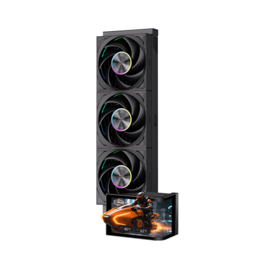 Водяное охлаждение для CPU PCCooler DV360 ARGB Display BK TDP 300W 1200/1700/1851/AM4/AM5 Черный