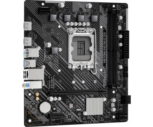 Материнская плата ASRock H610M-H2/M.2 D5 LGA1700 2xDDR5 4xSATA M.2 2xHDMI mATX