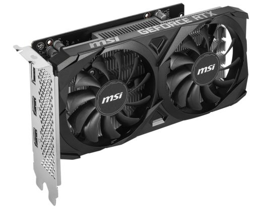 Видеокарта MSI GeForce RTX 3050 VENTUS 2X E 6G OC, 6G GDDR6 96-bit Gen4x16  2xHDMI DP