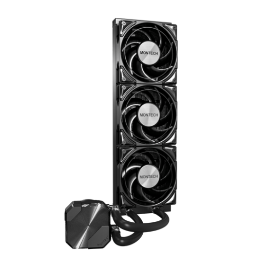 Водяное охлаждение для CPU Montech HyperFlow Silent 360 (B) TDP 350W 3x120 115x-1851/AM3-AM5 Black