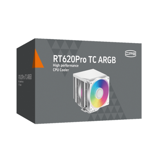 Вентилятор для процессора PCCooler RT620Pro TC ARGB WH TDP 265W 4pin 1851/1700/1200/115x/AM5/AM4 Бел
