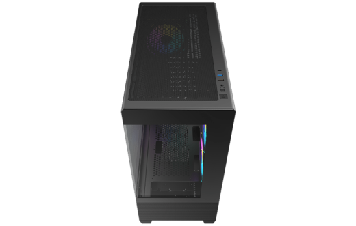 Корпус AOC CG393B 3F ATX/M-ATX/ITX 2xUSB(2.0/3.0) 1xType-C 1xAudio/Mic Черный AOC-CG393-BF3V1R0UD-G