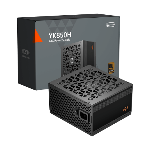Блок питания PCCooler  850W, YK850H, Non Modular, 80+, BRONZE, Fan 120mm, Черный, P3-YK850H-B1H