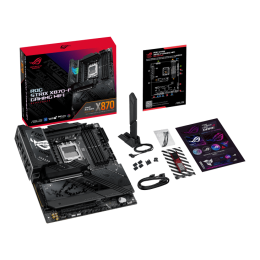 Материнская плата ASUS ROG STRIX X870-F GAMING WIFI AM5 4xDDR5 2xSATA RAID 4xM.2 HDMI DP WiFi ATX