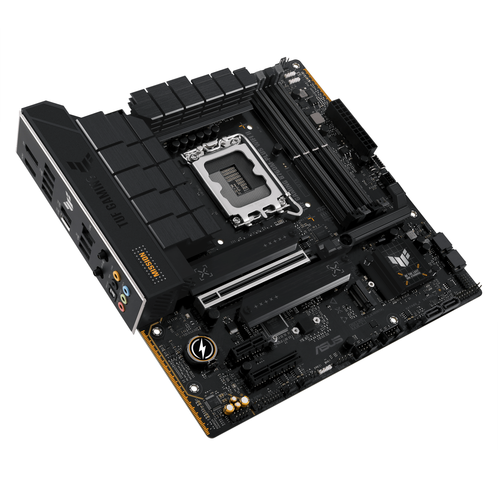 Материнская плата ASUS TUF GAMING B760M-PLUS WIFI II, LGA1700 4xDDR5 4xSATA3 3xM.2 RAID HDMI DP mATX