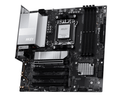 Материнская плата MSI PRO B850M-P WIFI AM5 4xDDR5 4xSATA3 RAID 3xM.2 HDMI DP Type-C mATX