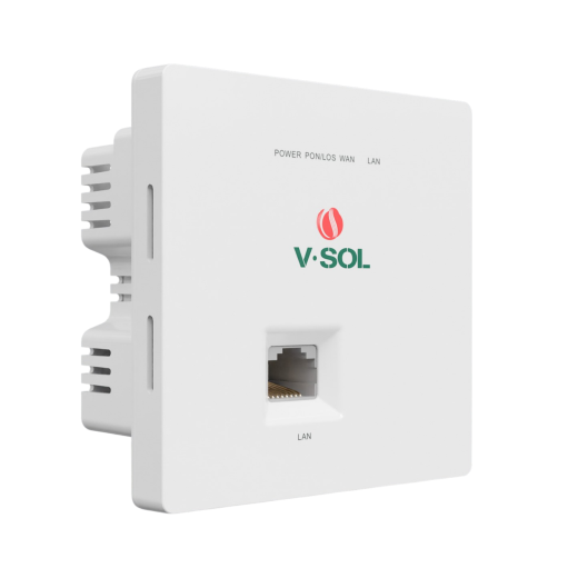 V-SOL V2801P / V2801PW — Встраиваемые XPON ONT-терминалы в подрозетник type 86 (1× GE, SC/UPC, AC 220V, опция Wi-Fi)