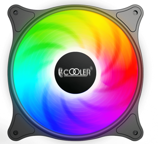Вентилятор для корпуса PCCooler FX-120-3 120mm LED SRGB 3 pin + Molex 1200 RPM Black