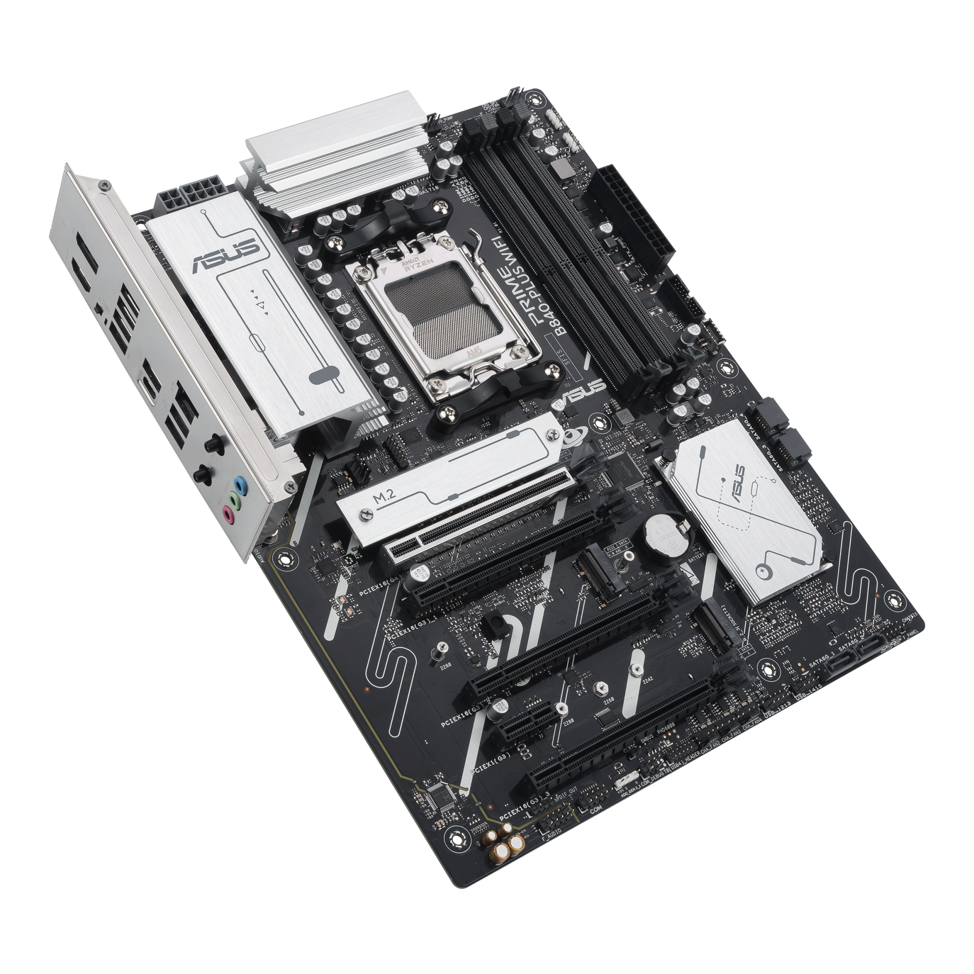 Материнская плата ASUS PRIME B840-PLUS WIFI AM5 4xDDR5 4xSATA 3xM.2 HDMI 2xDP mATX