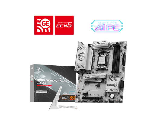 Материнская плата MSI B850 GAMING PLUS WIFI6E AM5 4xDDR5 4xSATA3 RAID 2xM.2 DP HDMI 2xType-C ATX