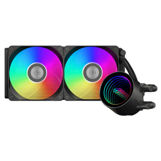 Водяное охлаждение для CPU PCCooler DA240 V2 ARGB BK TDP 270W 115X/1200/1700/1851/AM4/AM5 Черный
