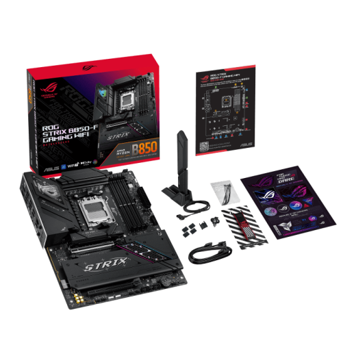Материнская плата ASUS ROG STRIX B850-F GAMING WIFI AM5 4xDDR5 2xSATA 4xM.2 HDMI DP ATX