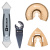Набор оснастки для реноватора Einhell Multitool Set tiles 4pcs (49708750)