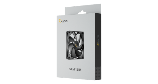 Вентилятор для корпуса Ocypus Delta F12 BK 1x(120x120x25mm) 2000RPM 73CFM Черный