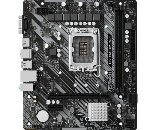 Материнская плата ASRock H610M-HVS/M.2 R2.0 LGA1700 2xDDR4 4xSATA M.2 D-Sub HDMI mATX