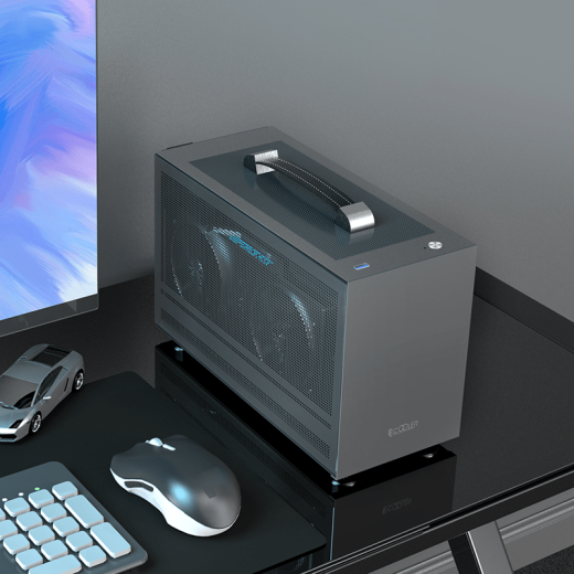 Корпус PCCooler I100 PRO MESH GY  ITX USB3.0 1x3.5", 1x2.5" Grey