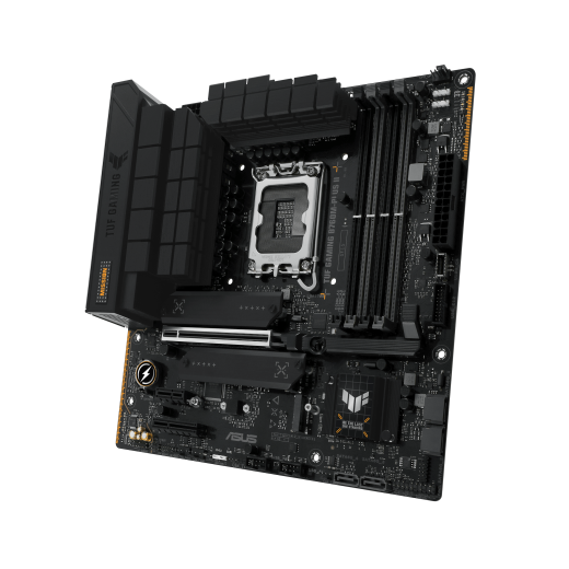 Материнская плата ASUS TUF GAMING B760M-PLUS II, LGA1700 4xDDR5 4xSATA3 3xM.2 RAID HDMI DP mATX