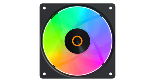Вентилятор для корпуса Ocypus Gamma F12 Elite BK ARGB REVERSE BLADE 1x(120x120x25mm) Черный