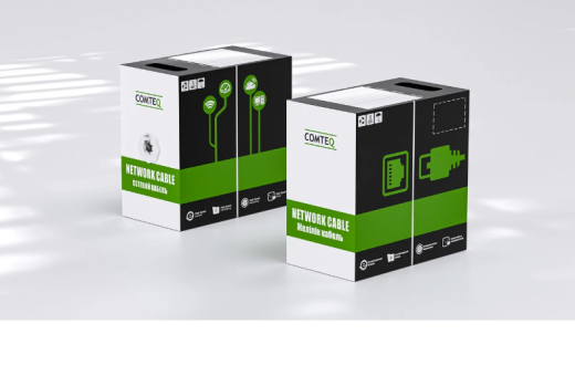 Кабель сетевой COMTEQ UTP cat 5e. 4*2*0,50mm LSZH 305м/упак для внутр прокл