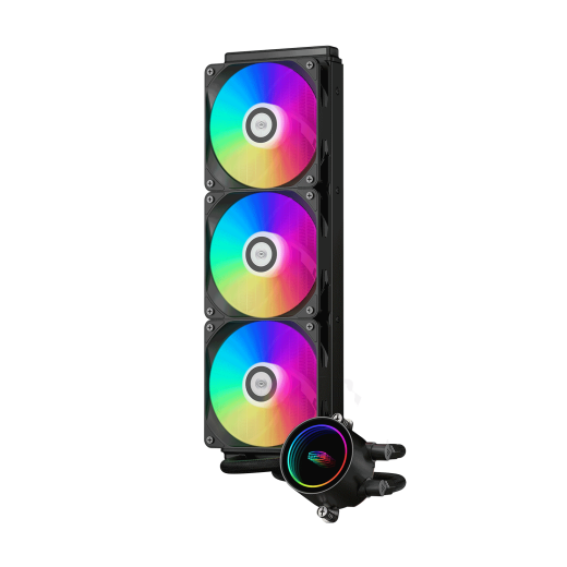 Водяное охлаждение для CPU PCCooler DA360 ARGB BK TDP 300W 115X/1200/1700/1851/20XX/AM4/AM5  Черный