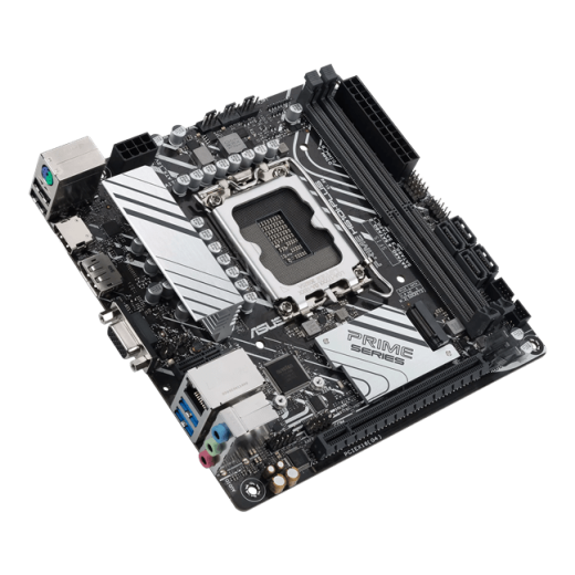 Материнская плата ASUS PRIME H610I-PLUS-CSM, LGA1700 H610 2xDDR5 4xSATA3 1xM2 D-Sub HDMI DP mITX
