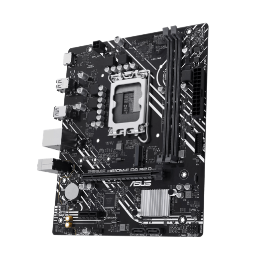 Материнская плата ASUS PRIME  H610M-F D4 R2.0, LGA1700 2xDDR4 2xSATA3 1xM.2 1xHDMI mATX