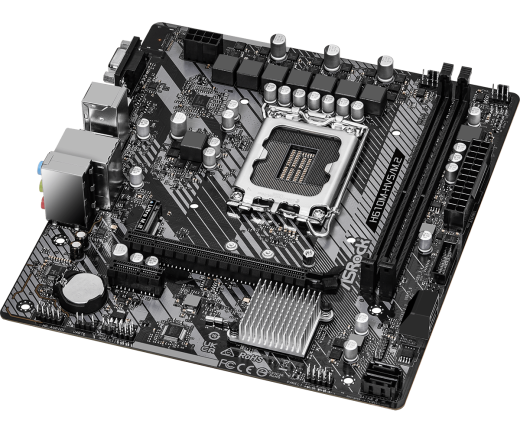Материнская плата ASRock H610M-HVS/M.2 R2.0 LGA1700 2xDDR4 4xSATA M.2 D-Sub HDMI mATX