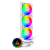 Водяное охлаждение для CPU Montech LightFlow ARGB 360 (W) TDP 300W 3x120 1170/1851/AM4/AM5 White