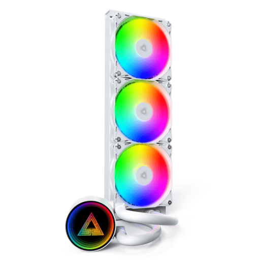Водяное охлаждение для CPU Montech LightFlow ARGB 360 (W) TDP 300W 3x120 1170/1851/AM4/AM5 White