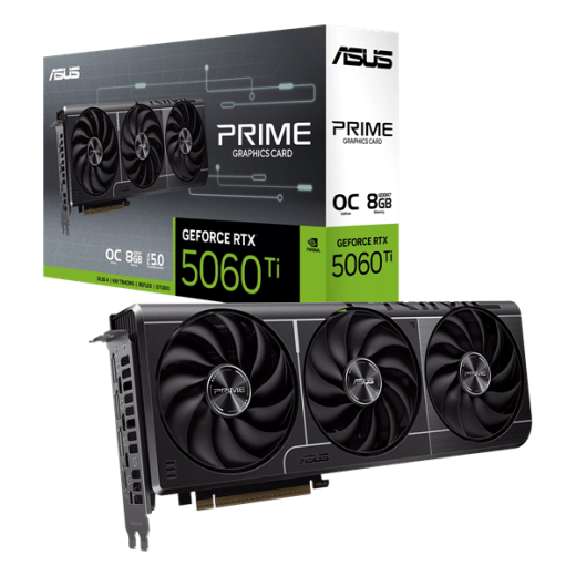 Видеокарта ASUS GeForce RTX5060 Ti 8GB PRIME GDDR7 128-bit 1xHDMI 3xDP PRIME-RTX5060TI-O8G