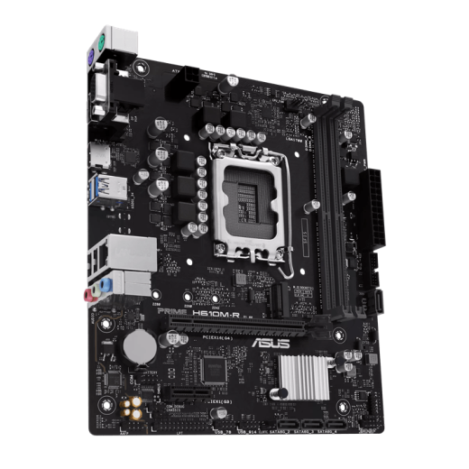 Материнская плата ASUS PRIME  H610M-R-SI, LGA1700 2xDDR5 4xSATA3 M.2 1xVGA 1xHDMI 1xDP mATX