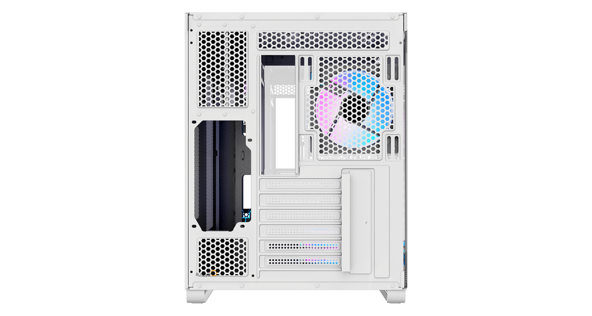 Корпус Ocypus Iota C70 WH ARGB ATX/mATX/mITX 2xUSB, Type-C, Белый, Iota-C70-WHD600XX-GL