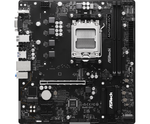 Материнская плата ASRock A620AM-HVS AM5 2xDDR5 2xSATA3 RAID 2xM.2 D-Sub HDMI mATX