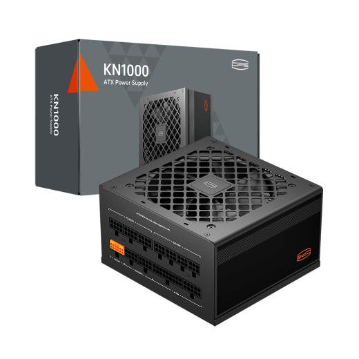 Блок питания PCCooler 1000W, KN1000, Full Modular, 80+,  GOLD, Fan 120mm, Черный, P3-KN1000-G1F