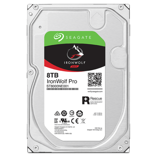 Жесткий диск для NAS систем  8Tb HDD Seagate IronWolf Pro SATA 6Gb/s 7200rpm 3.5" 256Mb ST8000NT001