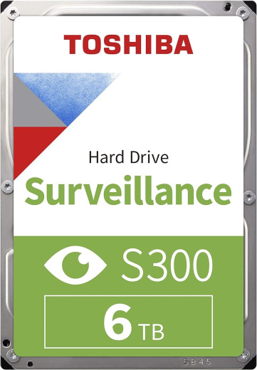Жесткий диск для Видеонаблюдения HDD  6Tb TOSHIBA S300 Surveillance 5400rpm SATA3 3,5" HDWT860UZSVA