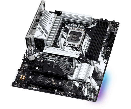 Материнская плата ASRock B760 PRO RS/D4 LGA1700 4xDDR4 4xSATA RAID 2xM.2 HDMI DP ATX