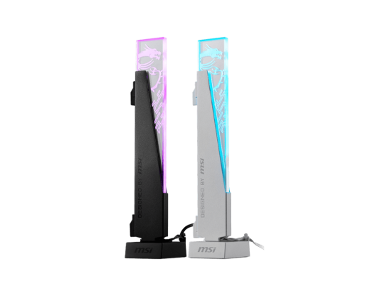 Вертикальный ARGB держатель Видеокарты MSI MPG ARGB GRAPHICS CARD STAND 3-pin ARGB Black