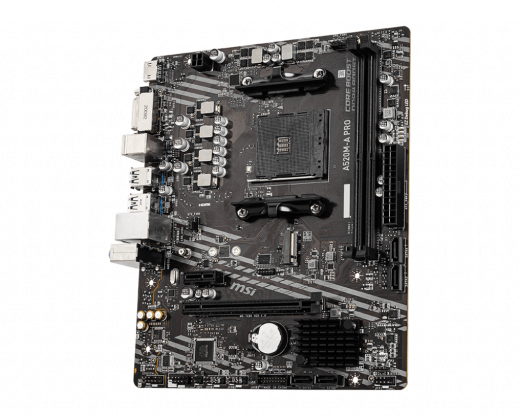 Материнская плата MSI A520M-A PRO AM4 A520 2xDDR4 4xSATA3 RAID 1xM.2 HDMI DVI mATX