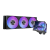 Водяное охлаждение для CPU PCCooler DX360 ARGB Display BK TDP 320W 1200/1700/1851/AM4/AM5 Черный