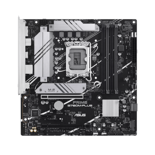 Материнская плата ASUS PRIME B760M-PLUS, LGA1700 4xDDR5 4xSATA3 2xM.2 RAID HDMI DP mATX