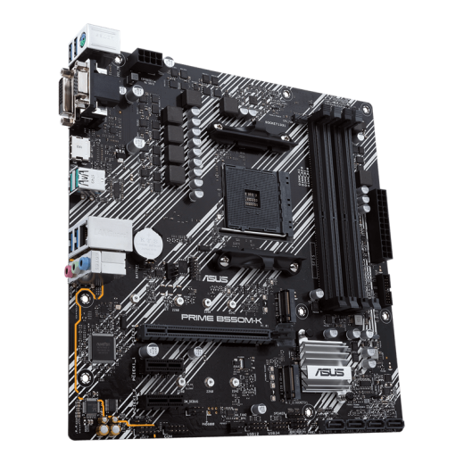 Материнская плата ASUS PRIME B550M-K  AM4 4xDDR4 4xSATA3 RAID 2xM.2 DVI-D D-Sub HDMI mATX