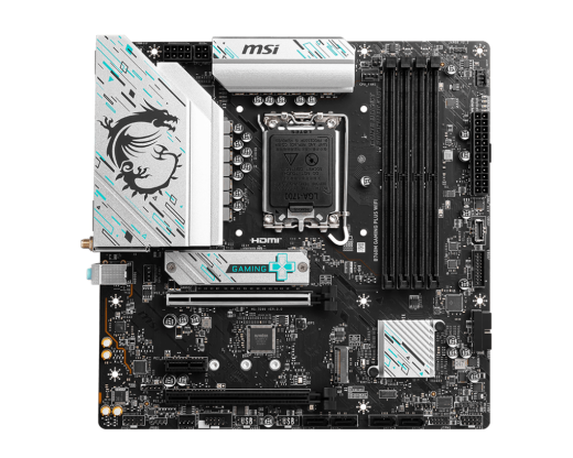 Материнская плата MSI B760M GAMING PLUS WIFI LGA1700 B760 4xDDR5 4xSATA3 RAID 2xM.2 2xHDMI 2xDP mATX