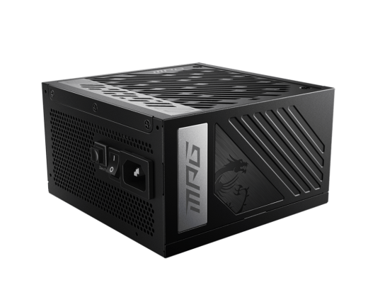 Блок питания MSI 1000W, MPG A1000G PCIE5, Full Modular, ATX, 80+ GOLD, КПД >90%, Fan 135mm, Черный