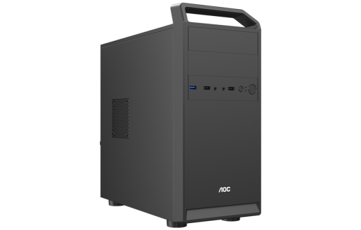 Корпус AOC CB104B M-ATX/ITX 2xUSB2.0 1xUSB3.0 1xAudio 1xMic Kensington Черный AOC-CB104-BEV1B-G