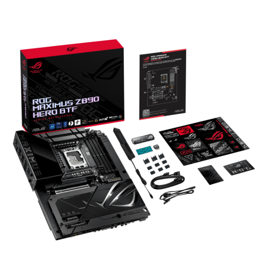 Материнская плата ASUS ROG MAXIMUS Z890 HERO BTF, LGA1851 4xDDR5 4xSATA 6xM.2 HDMI USB-C ATX