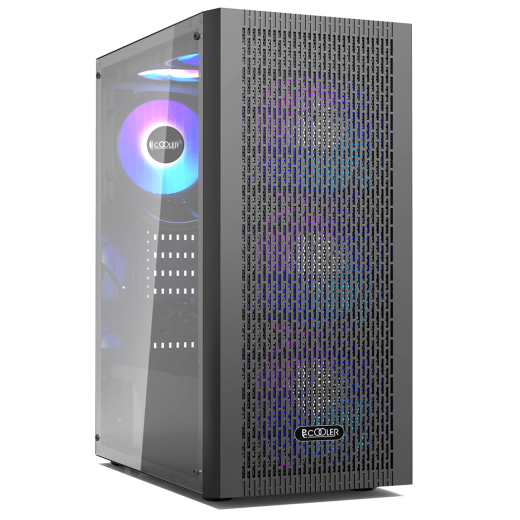 Корпус PCCooler MA100 MESH BK ATX/M-ATX/ITX USB3.0, 2xUSB2.0 Black