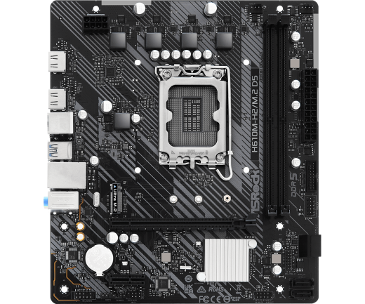 Материнская плата ASRock H610M-H2/M.2 D5 LGA1700 2xDDR5 4xSATA M.2 2xHDMI mATX